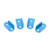 Max 4x Aluminum Alloy Leaf Spring Shackles / Mounts for WPL B16 B24 B36 Blue