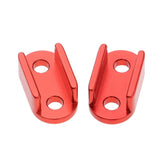 Max 4x Aluminum Alloy Leaf Spring Shackles / Mounts for WPL B16 B24 B36 Red