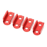Max 4x Aluminum Alloy Leaf Spring Shackles / Mounts for WPL B16 B24 B36 Red
