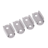 Max 4x Aluminum Alloy Leaf Spring Shackles / Mounts for WPL B16 B24 B36 Titanium