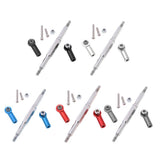 Max Steering Servo Linkage Turnbuckles for 1/16 JJRC WPL RC Truck Blue