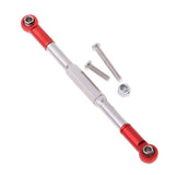 Max Steering Servo Linkage Turnbuckles for 1/16 JJRC WPL RC Truck Red