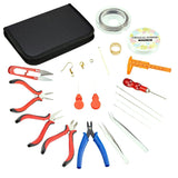 Max Jewelry Making Supplies Kit with Jewelry Tools, Jewelry Wires Zipper Case