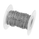 Max 10 Yard DIY Steel Cable Open Link Jewelry Making Chain Accessories  1mm