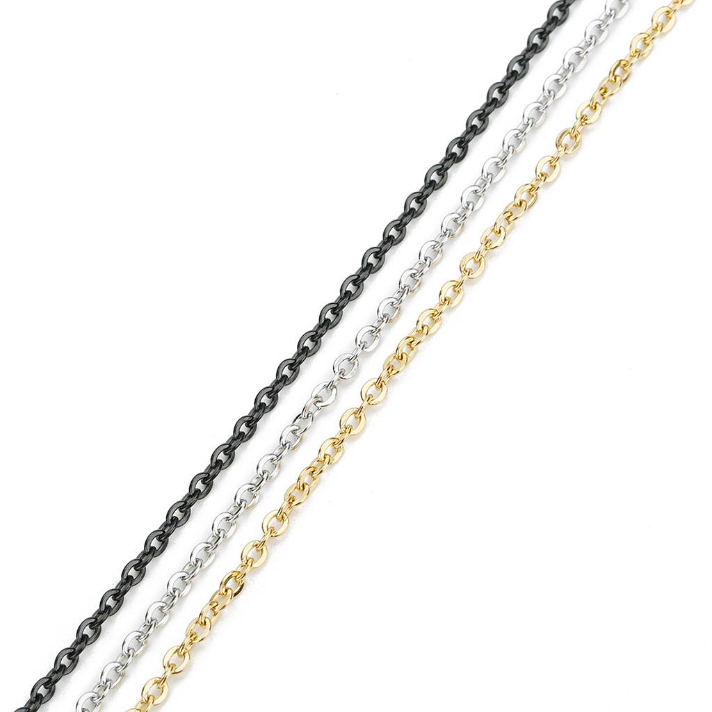 Max DIY Stainless Steel Cable Open Link Jewelry Making Chain Accessories  1.5mm