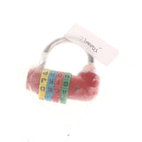 Max 4 Digit Dial Letter Combination Padlock Travel Luggage Suitcase Lock Red