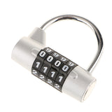 Max Combination Lock Resettable Padlock for Flight Case Toolbox Suitcase Silver