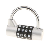 Max Combination Lock Resettable Padlock for Flight Case Toolbox Suitcase Silver