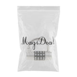 Max Combination Lock Resettable Padlock for Flight Case Toolbox Suitcase Silver