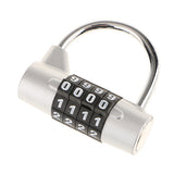 Max Combination Lock Resettable Padlock for Flight Case Toolbox Suitcase Silver