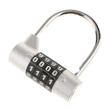 Max Combination Lock Resettable Padlock for Flight Case Toolbox Suitcase Silver