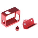 Maxbell Aluminum Alloy Protective Frame Housing Case with GoPro Hero5 6 Accessories Red