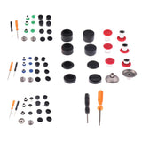 Max 8x Bullet/ABXY Buttons + 8x Thumb Grips Caps for XBOX ONE Elite PS4 Red