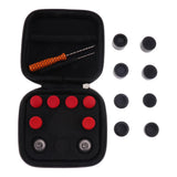 Max 8x Bullet/ABXY Buttons + 8x Thumb Grips Caps for XBOX ONE Elite PS4 Red