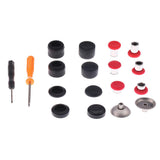 Max 8x Bullet/ABXY Buttons + 8x Thumb Grips Caps for XBOX ONE Elite PS4 Red
