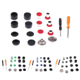Max 8x Bullet/ABXY Buttons + 8x Thumb Grips Caps for XBOX ONE Elite PS4 Red