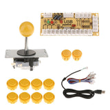 Max Zero Delay USB Encoder Board PC Controller Joystick DIY Kits for Arcade Game Yellow