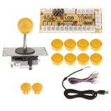 Max Zero Delay USB Encoder Board PC Controller Joystick DIY Kits for Arcade Game Yellow