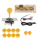 Max Zero Delay USB Encoder Board PC Controller Joystick DIY Kits for Arcade Game Yellow