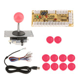 Max Zero Delay USB Encoder Board PC Controller Joystick DIY Kits for Arcade Game Pink