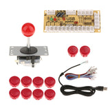 Max Zero Delay USB Encoder Board PC Controller Joystick DIY Kits for Arcade Game Red