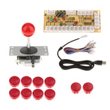 Max Zero Delay USB Encoder Board PC Controller Joystick DIY Kits for Arcade Game Red