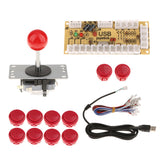 Max Zero Delay USB Encoder Board PC Controller Joystick DIY Kits for Arcade Game Red