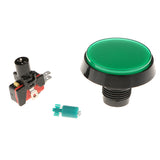 Max 60mm Round Game Machine Arcade Push Button LED Illuminated & Switch DC12V Green