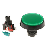 Max 60mm Round Game Machine Arcade Push Button LED Illuminated & Switch DC12V Green