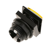 Max 33mm Square Game Machine Arcade Push Button + LED Illuminated Switch DC12V Yellow