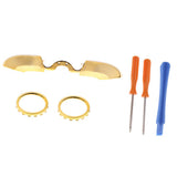 Max 1 Pair Thumbstick Switch Buttons Accent Rings for Xbox One Elite Controller Gold