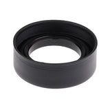 Max Camera Lens Hood Set (Tulip Flower + Collapsible Rubber Lens Hood) 55MM