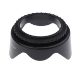 Max Camera Lens Hood Set (Tulip Flower + Collapsible Rubber Lens Hood) 55MM