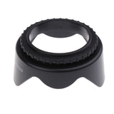 Max Camera Lens Hood Set (Tulip Flower + Collapsible Rubber Lens Hood) 62MM