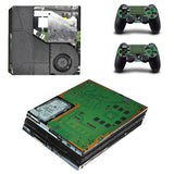 Max For PS4 Pro Console Skin Cover Decal Sticker + 2 Controller Skin Green