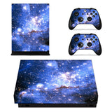 Max For Xbox One X Console Skin Decal Sticker+2 Controller Skin Starry Sky