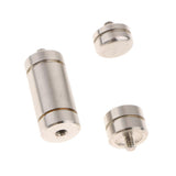 Max 1Set 1/4" Stainless Steel Camera Stabilizer Weights Block For Camera Tripod