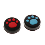 Maxbell Soft Case + Thumbstick Cap for Nintendo Switch Joy-con Red Blue