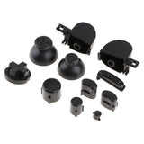 Maxbell Replacement Handle Button Keys Caps Set for Nintendo NGC Controller Black