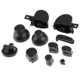 Maxbell Replacement Handle Button Keys Caps Set for Nintendo NGC Controller Black