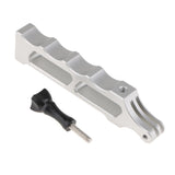 Max Aluminum CNC Extender with Screw for GoPro Hero 6 5 4 3 2 1 Cameras Silver