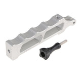 Max Aluminum CNC Extender with Screw for GoPro Hero 6 5 4 3 2 1 Cameras Silver