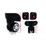 Max 1 Pair Universal Swivel Replacement Wheel Luggage Suitcase Caster Large Size