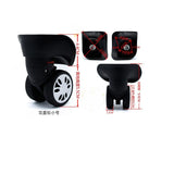 Max 1 Pair Universal Swivel Replacement Wheel Luggage Suitcase Caster Small Size