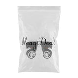 Max 1 Pair Universal Swivel Replacement Wheel Luggage Suitcase Caster Small Size