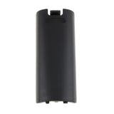 Maxbell Battery Cover Back Door Case Lid + Wrist Strap for Wii Remote Control Black
