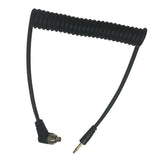 Max 2.5mm to Male Flash PC Sync Cable Cord with Screw Lock for Canon SLR Camera