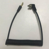 Max 2.5mm to Male Flash PC Sync Cable Cord with Screw Lock for Canon SLR Camera