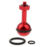Max CNC Aluminum Alloy Diving Ball Head Mount Bracket for GoPro  6/5/4/3  Red
