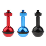 Max CNC Aluminum Alloy Diving Ball Head Mount Bracket for GoPro  6/5/4/3  Red